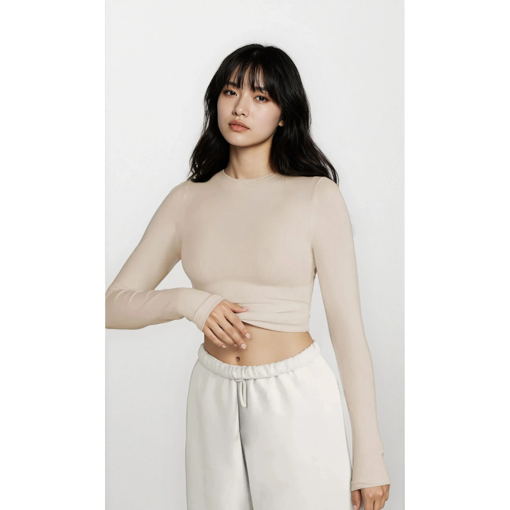 Round Neck Long Sleeve T-Shirt